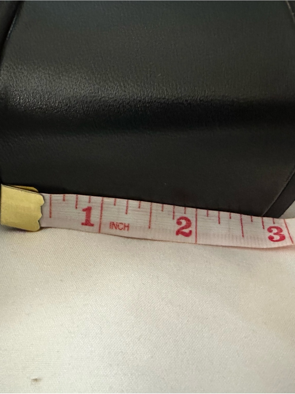 Ted Baker London Black Leather Slingback Block Heels with Gold Accent - Picture 9 of 9